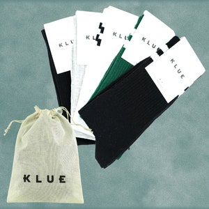Klue gift bag organic tennis crew socks x5 | REGULAR