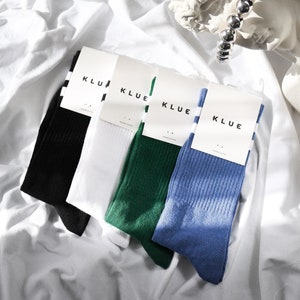 Klue gift bag organic tennis crew socks x4 VINTAGE image 1