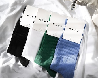 Klue gift bag organic tennis crew socks x4 | VINTAGE