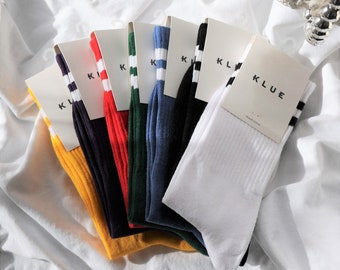 Klue organic cotton tennis socks | ATHLETICS VINTAGE STRIPES collection