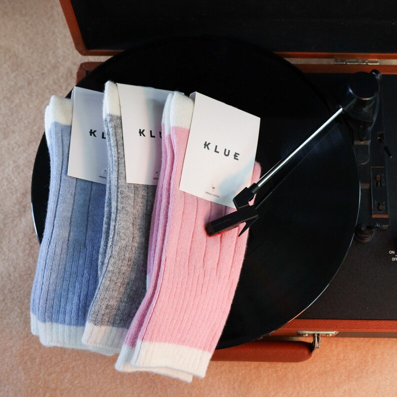 Warme en lichtgewicht premium merinowollen sokken, cadeauzakje PACK X3 MISTY afbeelding 5