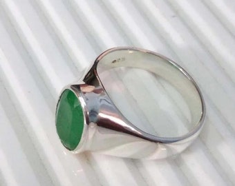 Natural Certified Emerald Stone Ring Astrological Gemstone Ring 925 Starling Silver Handmade Ring For Men & Women Gift