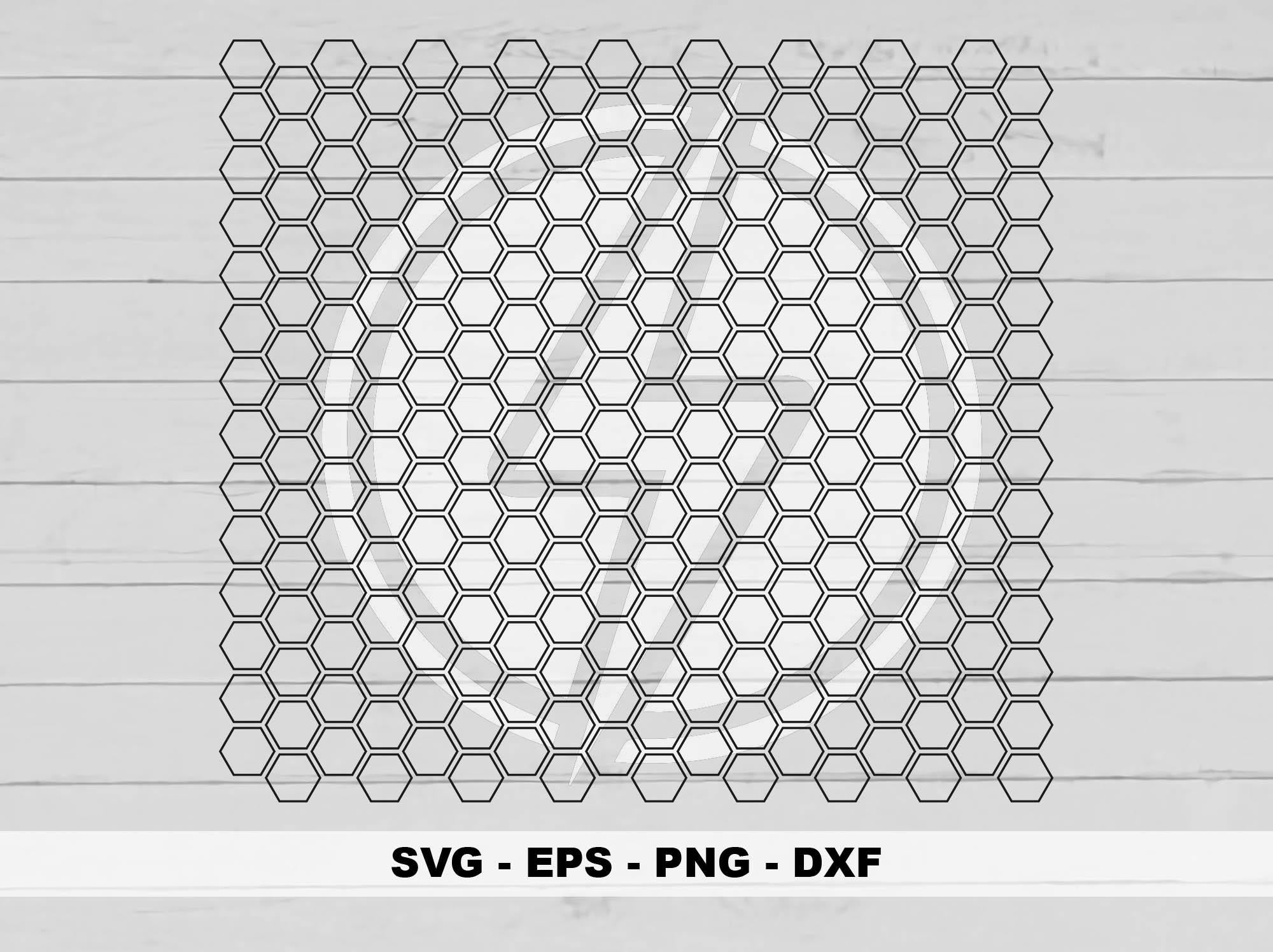 Honeycomb Seamless Pattern SVG: Hexagon Vector Cut File (digital ...