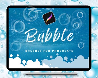 Procreate - Pennelli a bolle - Bolle dinamiche, set di pennelli Procreate Texture