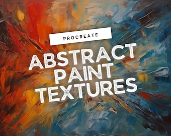 Procreate - Abstract Paint Brushes, Seamless Abstract Textures