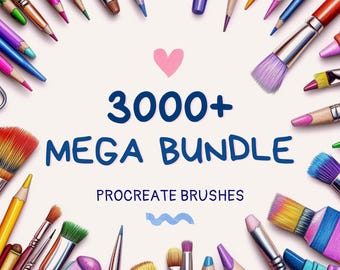 Procreate Brushset - Mega Bundle for Procreate - All-in-one Brushes