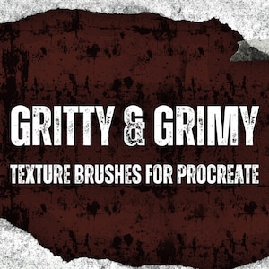 Gritty Texture Brushes: Seamless Distressed Brush Pack (Procreate)