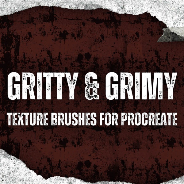 Procreate - Gritty Texture Brushes - Seamless Distressed Brush Pack, Procreate Abstract Texture Brushset