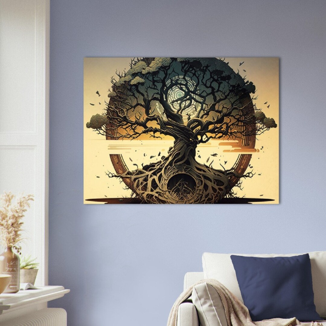 Yggdrasil Wall Art Etsy