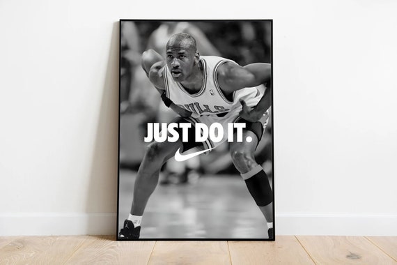 penitencia Preocupado cerebro Nike Just Do It Michael Jordan Digital Download Poster - Etsy