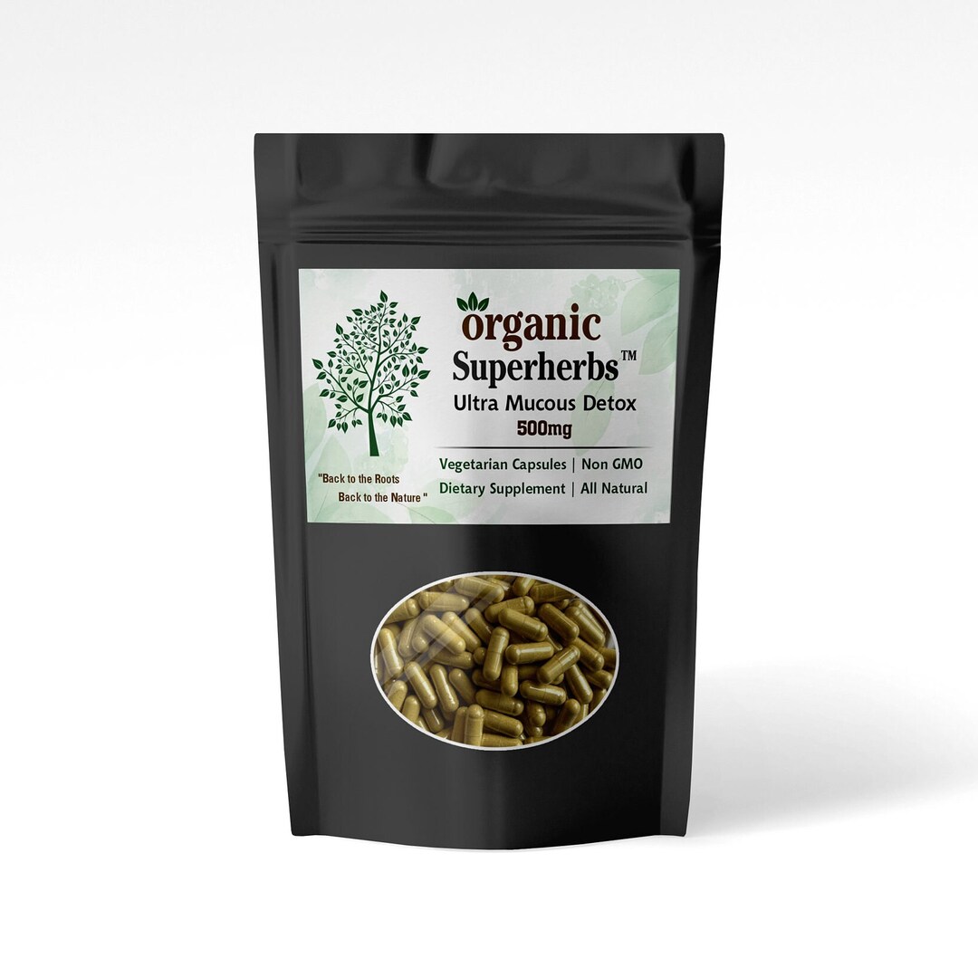 Ultra Mucous Detox Formula Organic Superherbs™ Sebi Formula Blend