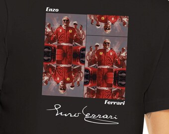 F1 Enzo Ferrari T-Shirt F1 2023 Formula One Racing Tee Enzo Ferrari Formula 1 Shirt Gift Racing T-Shirt Signature Drive to Survive