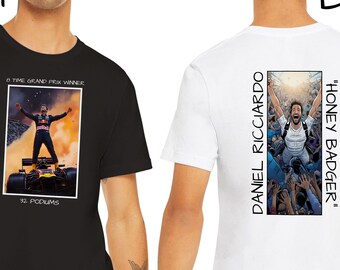 Daniel Ricciardo F1 T-Shirt Formula 1 Shirt Car Racing Formula One Motorsport Tee Gift Drive To Survive Grand Prix Shirt