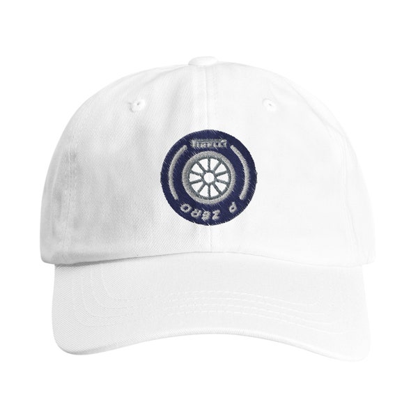 F1 Hard Tire Formula One Grand Prix Cap White Wall Tyre Formula 1 Wheel Dad Hat