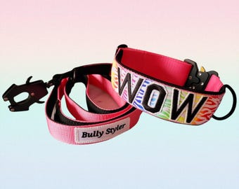 Hundehalsband mit Namen, Personalisiertes Halsband, Taktisches Hundehalsband, Sicherheitshalsband, Dogcollar Hundehalsband für Große Hunde,