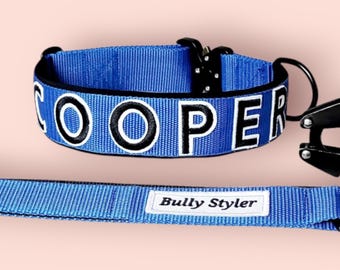 Hundehalsband mit Namen, personalisiertes Halsband, Taktisches Hundehalsband, Sicherheitshalsband, Hundehalsband für Große Hunde, Dogcollar