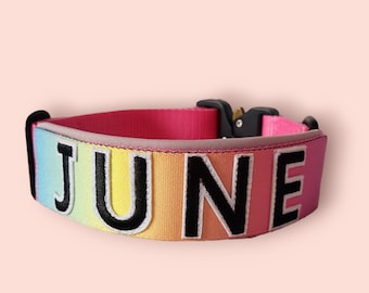 Hundehalsband mit Namen, Personalisiertes Halsband, Taktisches Hundehalsband, Sicherheitshalsband, Dogcollar Hundehalsband für Große Hunde,