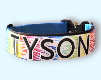 Hundehalsband mit Namen, Personalisiertes Halsband, Taktisches Hundehalsband, Sicherheitshalsband, Dogcollar Hundehalsband für Große Hunde,