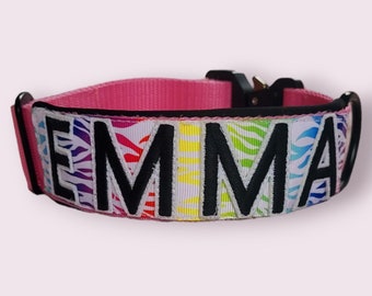 Hundehalsband mit Namen, Personalisiertes Halsband, Taktisches Hundehalsband, Sicherheitshalsband, Dogcollar Hundehalsband für Große Hunde,