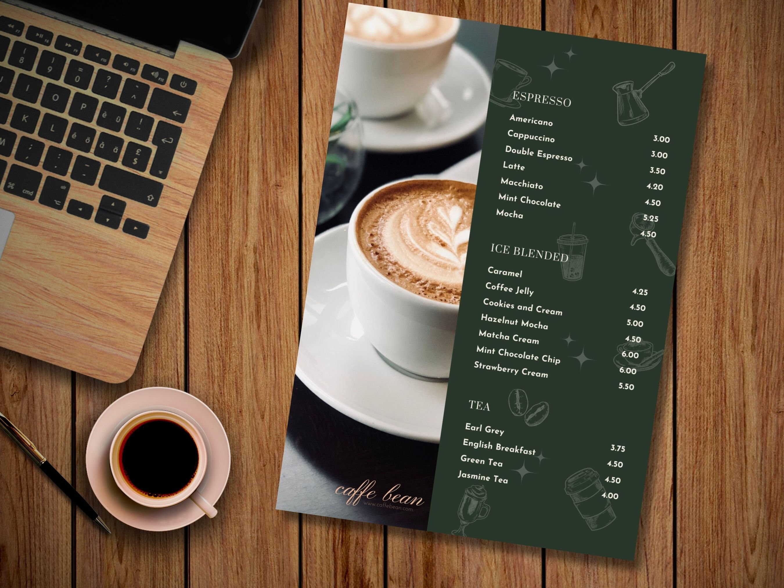 Drink Menu Template Restaurant Food Menu Business Menu Template Cafe ...