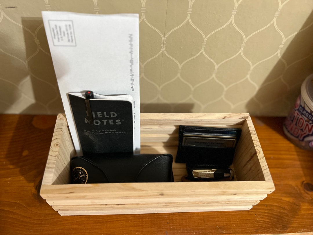 Catchall Tray Valet Tray Wood Crate Etsy