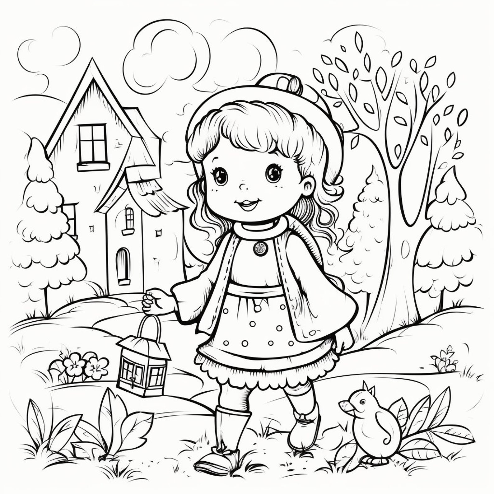 Children Colouring Page - Etsy