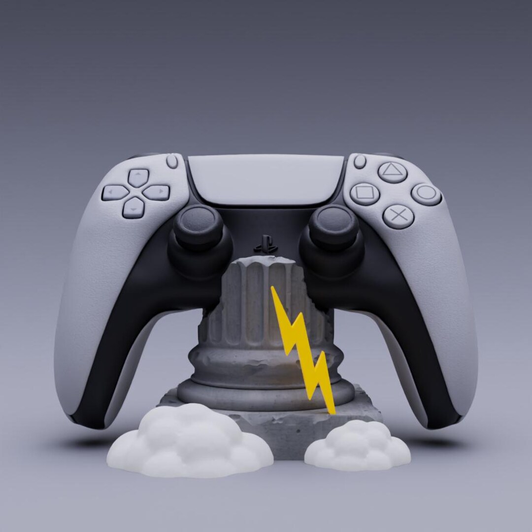 3D Printable | Olympus Dualsense Stand – Zeus Version | PS5 Controller ...