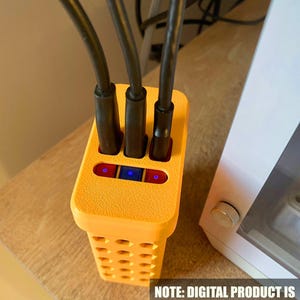3D Printable | Samsung T7 SSD Holder STL – 3-Slot Drive Organizer Case for Desk Setup & Safe Travel