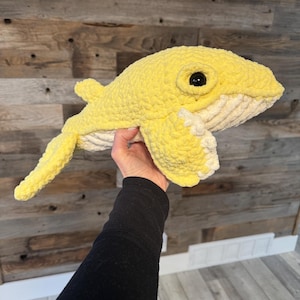 Crochet Whale Plush: Handmade Amigurumi Ocean Nursery Toy