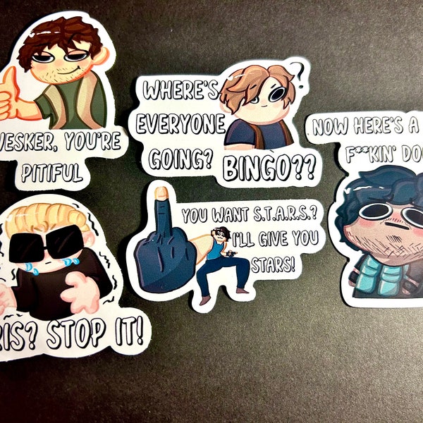 Resident Evil Sillies Vinyl Stickers