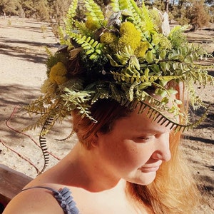 Moss & Mushrooms Swamp Witch Crown