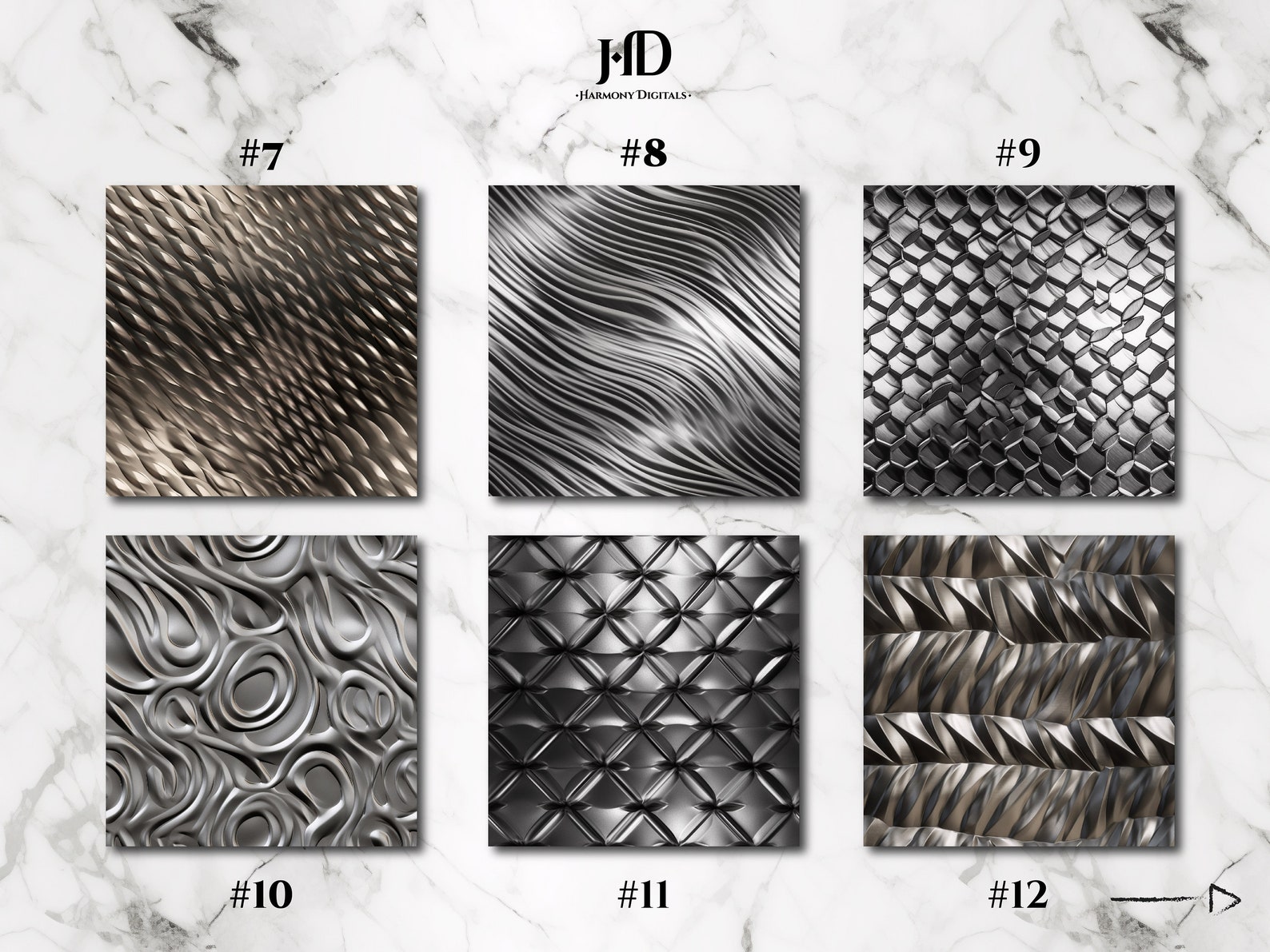 Seamless Patterns for Commercial Use Stainless Steel 12 - Etsy