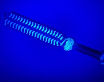 Blacklight Beavertail Paddle - Blue & White