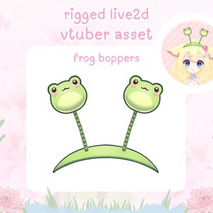 Frosch VTuber Assimilierte Stirnband Twitch Live2D Artikel Frosch Boppers