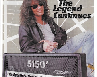 Vintage Print Ad - Peavey 5150 II Eddie Van Halen Guitar Amp 8x10