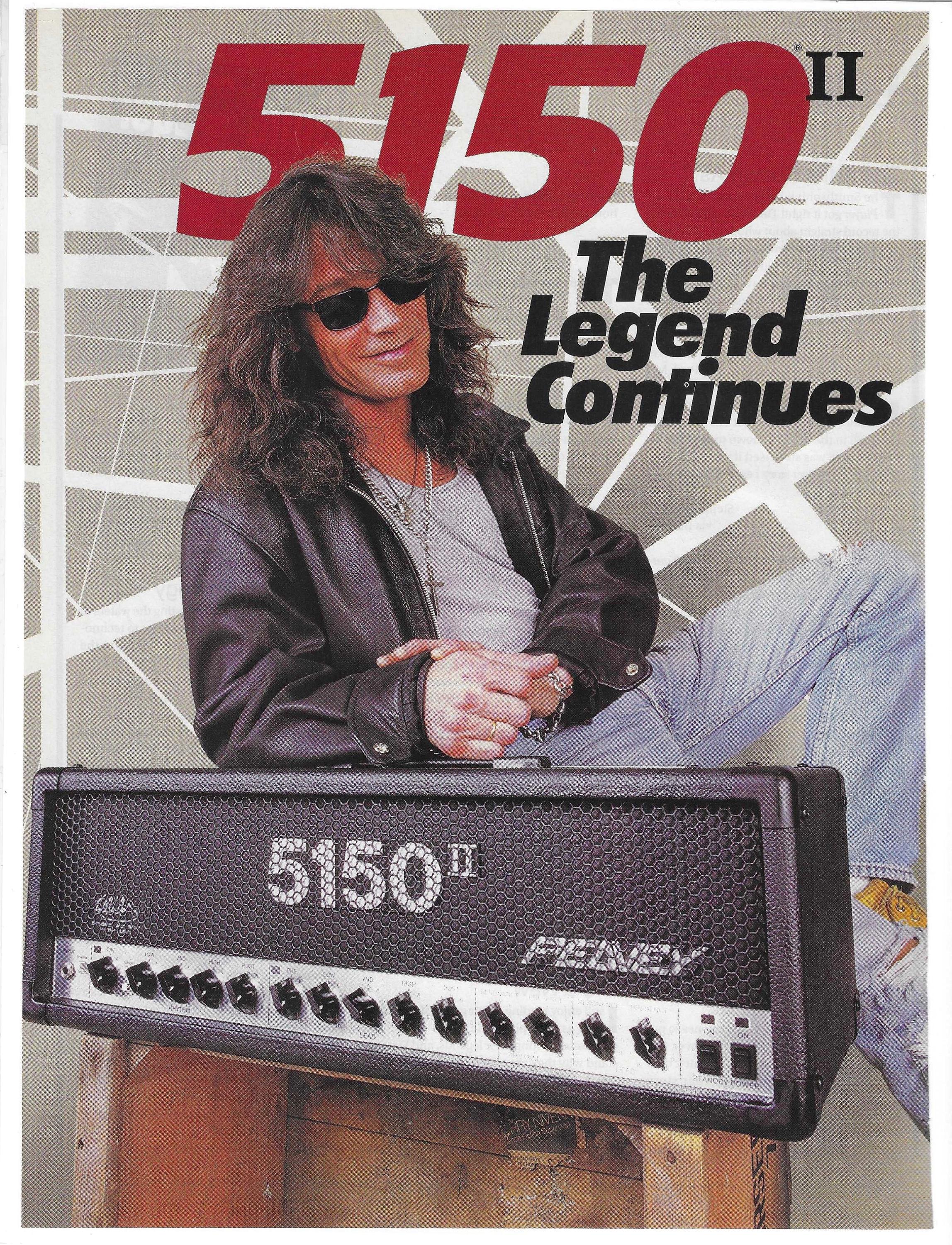 Vintage Print Ad - Peavey 5150 II Eddie Van Halen Guitar Amp 8x10