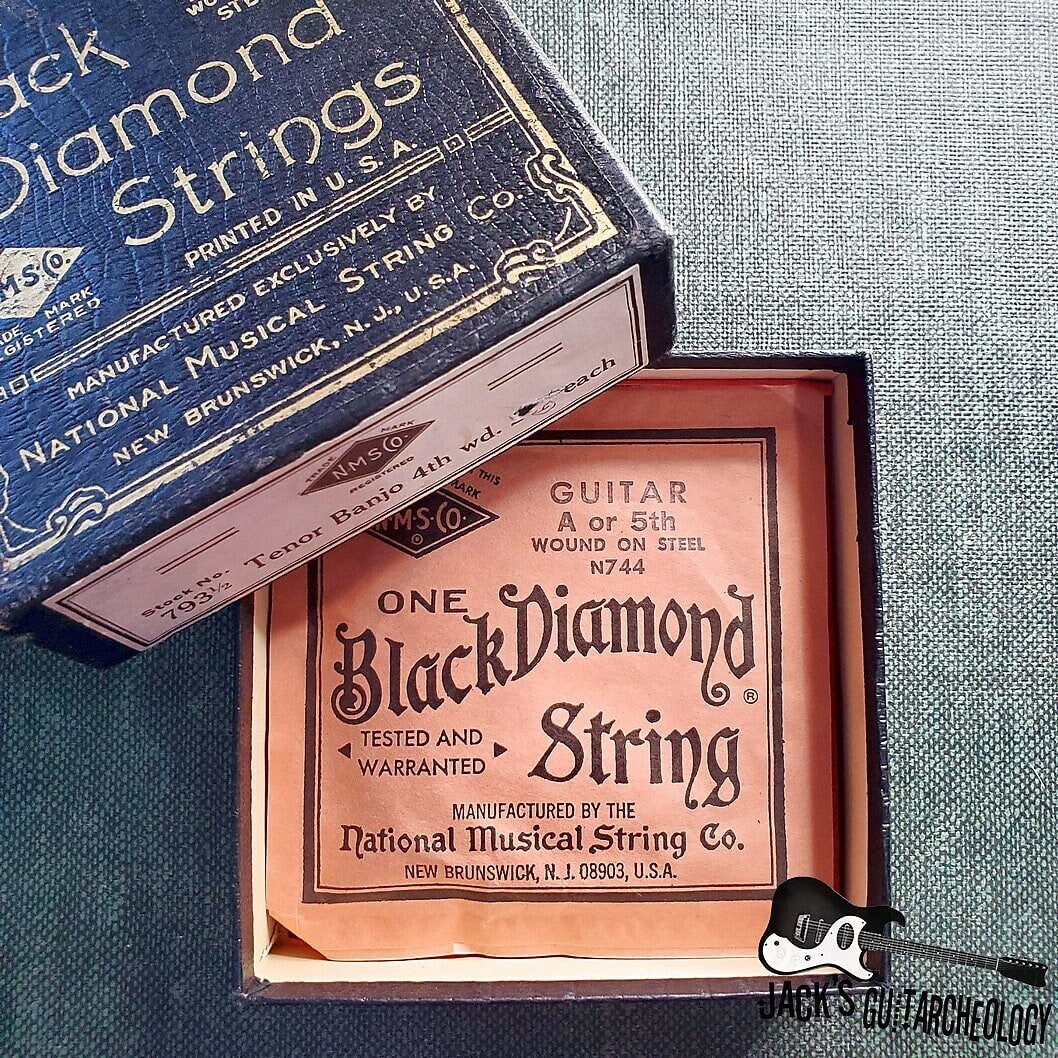 National Music String Co. Black Diamond Strings Box With 4 Strings ...