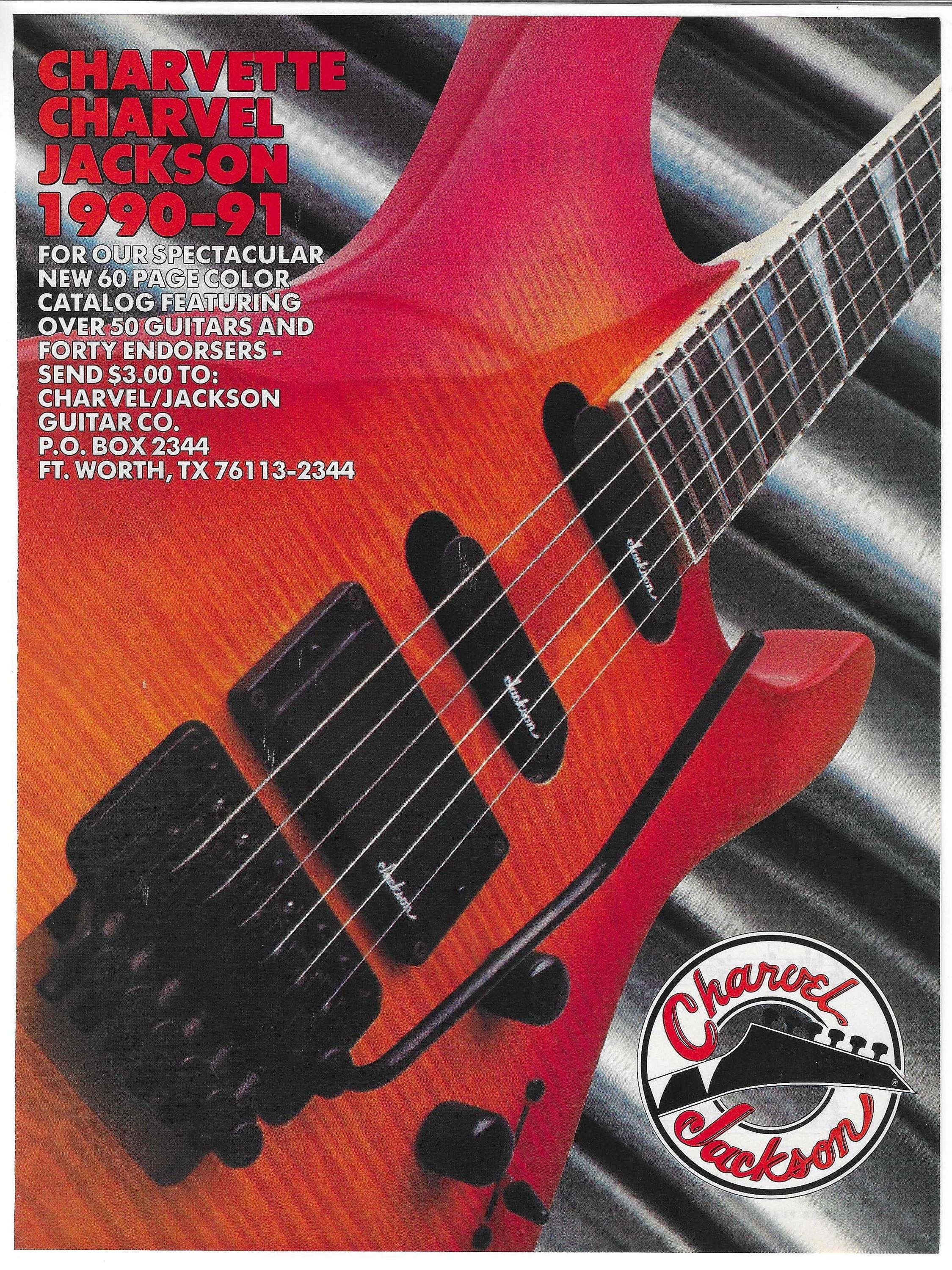 Vintage Print Ad - Charvette Charvel Jackson 8x10 Advertisement