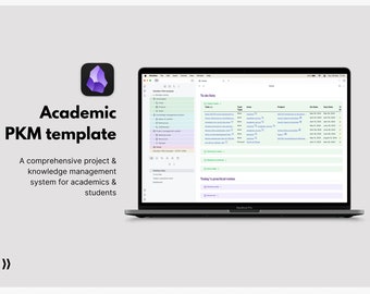 Academic PKM Template: Knowledge and Project Management Template for Obsidian