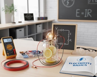 Basisprincipes van elektriciteit pdf | Basisgids elektriciteit | Beginnersvriendelijke studienotities | Afdrukbaar technisch boek