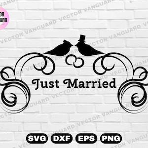 Wedding SVG | Wedding Silhouette | Wedding Cut Files | Wedding Design | Vector | Wedding SVG Cricut Silhouette Svg Eps Dxf Pdf Png Jpg