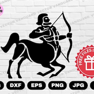 Sagittarius SVG | Sagittarius Silhouette | Sagittarius Cut Files | Sagittarius Design | Sagittarius Vector Cricut Svg Eps Dxf Pdf Png Jpg Ai