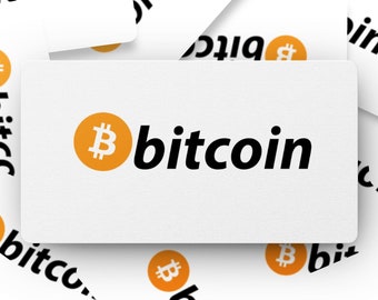 Pegatina de criptomoneda con el símbolo de Bitcoin, pegatina de BTC para amantes de Bitcoin, pegatina de criptomonedas para regalar, pegatinas para portátil, productos fabricados en Estados Unidos