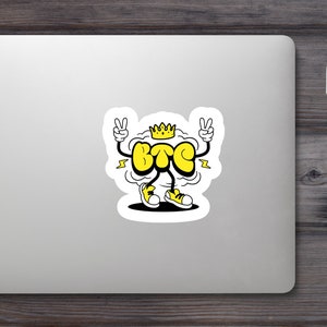 Bitcoin is King Cryptocurrency Sticker, BTC Sticker for Bitcoin Lover ...