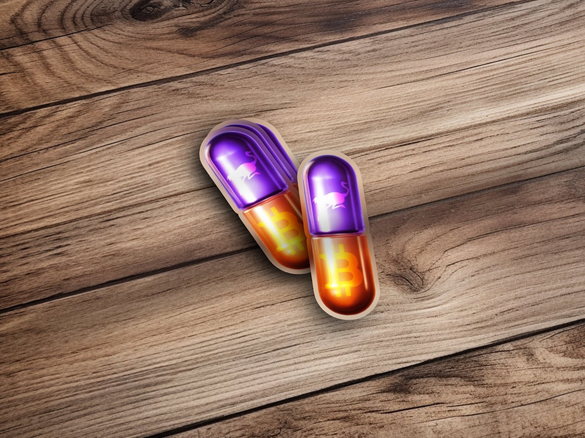 Bitcoin Nostr Sticker, Purple Pill Orange Pill Decentralized Social Media  Culture Web5 Nostr BTC Sticker, Nostrich Sticker Gift, Nostr Merch - Etsy