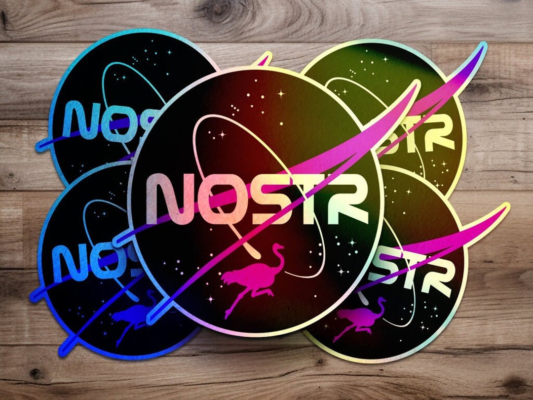 Nostr NASAステッカー、Nostrパープルダチョウマスコット分散型ソーシャルメディアWeb5  Nostrステッカー、Nostrichステッカーギフト、Web3 Web 5 Nostrグッズ - Etsy 日本
