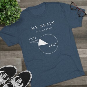 Mijn brein als een cirkeldiagram golf T-shirt