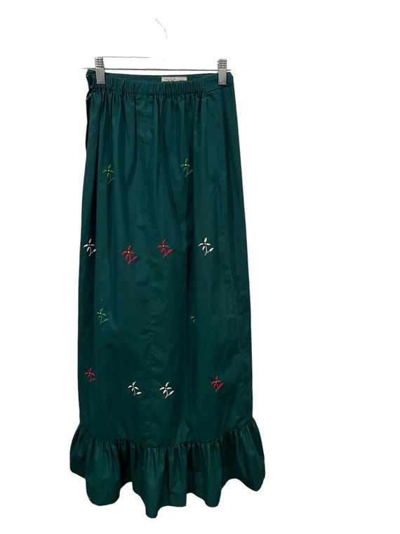 Green vintage skirt Gem