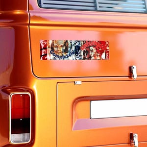 面白い、微妙で完全に狂ったバンパーステッカー、ヴィンテージの郵便切手風の車の装飾、環境に優しい、生意気なステッカー、皮肉な大人のユーモアステッカー