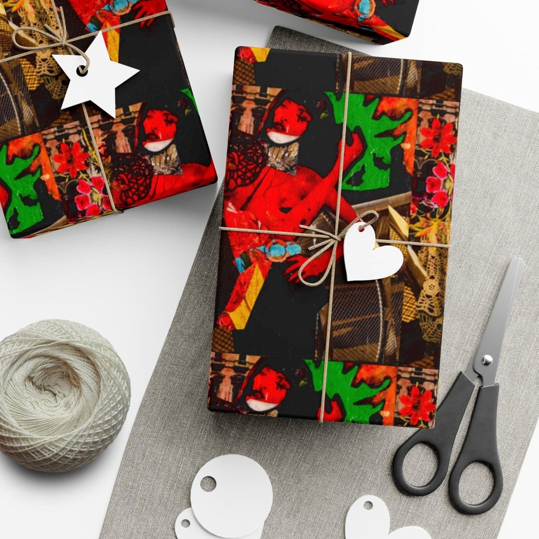 Gift Wrap Papers, Collage, Pop Art Recycled Wrapping Paper for Kids ...